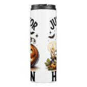 ハロウィーンのアライグマのサレム魔女を待っている タンブラー (裏面)