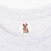 ハロウィーンのイギリスのブルドッグ ラベル (貼付)