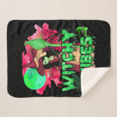 ハロウィーンのウィッチーな雰囲気 シェルパブランケット (正面(横))