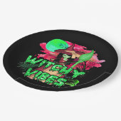 ハロウィーンのウィッチーな雰囲気 ペーパープレート (アングル)