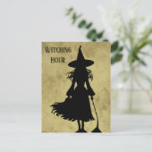 ハロウィーンのウィッチーはがき郵送 ポストカード (スタンド正面)