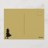 ハロウィーンのウィッチーはがき郵送 ポストカード (裏面)