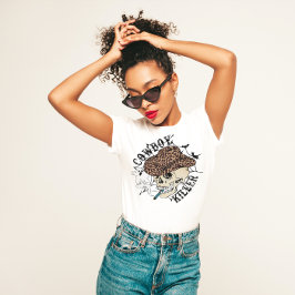 ハロウィーンのウェスタンをテーマにしたカウボーイキラー | 👻💀🕸 Tシャツ