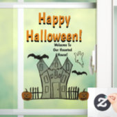 ハロウィーンのウェルカムウィンドウ ウィンドウサイン (ホーム)