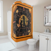 ハロウィーンのウルフ シャワーカーテン (インサイチュ)