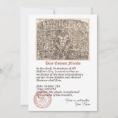 ハロウィーンのエテリア性愛のための招待状 招待状 (正面)