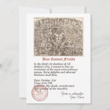 ハロウィーンのエテリア性愛のための招待状