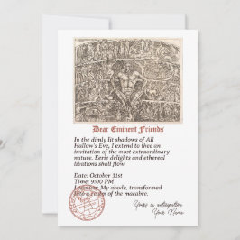 ハロウィーンのエテリア性愛のための招待状 招待状