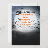 ハロウィーンのオフィスパーティーのカスタマイズ可能な招待 招待状 (裏面)