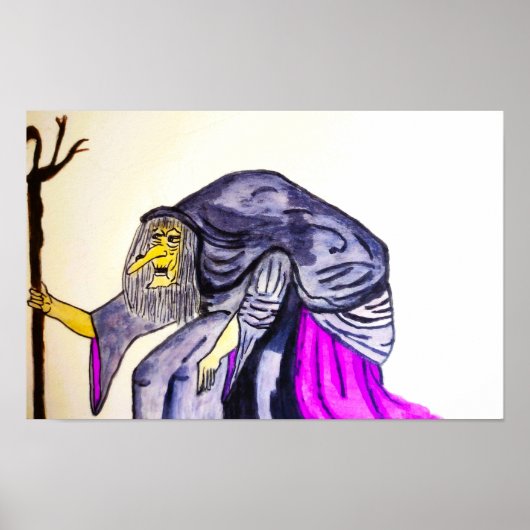 ハロウィーンのオールドハグ ポスター (正面)