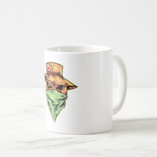 ハロウィーンのカウボーイ コーヒーマグカップ (正面右)