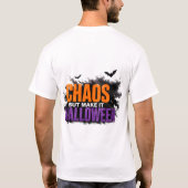 🎃 ハロウィーンのカオス面白いホラー引用 Tシャツ (裏面)