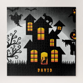 ハロウィーンのカスタムパズル お化け屋敷 ジグソーパズル