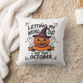 ハロウィーンのカボチャおばけTシャツ_1 クッション (ブランケット)