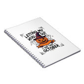 ハロウィーンのカボチャおばけTシャツ_1 ノートブック (右側)