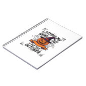 ハロウィーンのカボチャおばけTシャツ_1 ノートブック (左側)