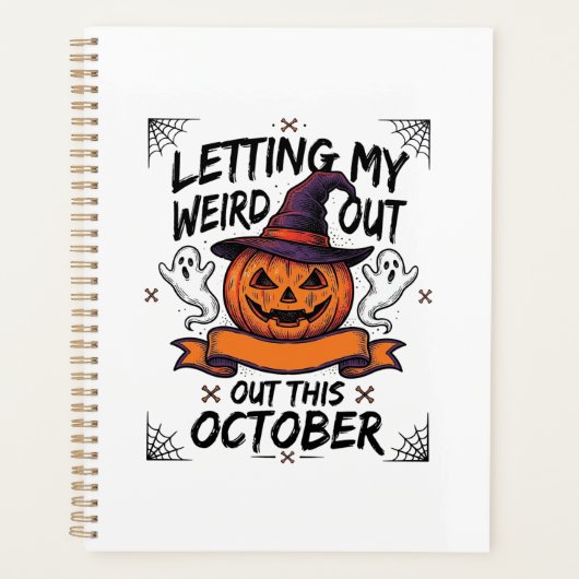 ハロウィーンのカボチャおばけTシャツ_1 プランナー手帳 (正面)