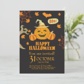 ハロウィーンのカボチャで楽しくお酒を飲んで怖がって 招待状 (スタンド正面)