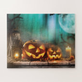 ハロウィーンのカボチャとこうもり ジグソーパズル (横)