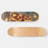 ハロウィーンのカボチャとこうもり スケートボード (横)
