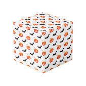 ハロウィーンのカボチャとこうもり，トリックまたは治療，ブー フォトキューブ (裏面アングル)