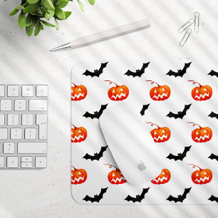 ハロウィーンのカボチャとこうもり,トリックまたは治療,ブー マウスパッド