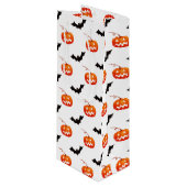 ハロウィーンのカボチャとこうもり，トリックまたは治療，ブー ワインギフトバッグ (正面アングル)