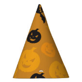 ハロウィーンのカボチャとこうもり パーティーハット (右)