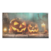 ハロウィーンのカボチャとこうもり 枕カバー (裏面)