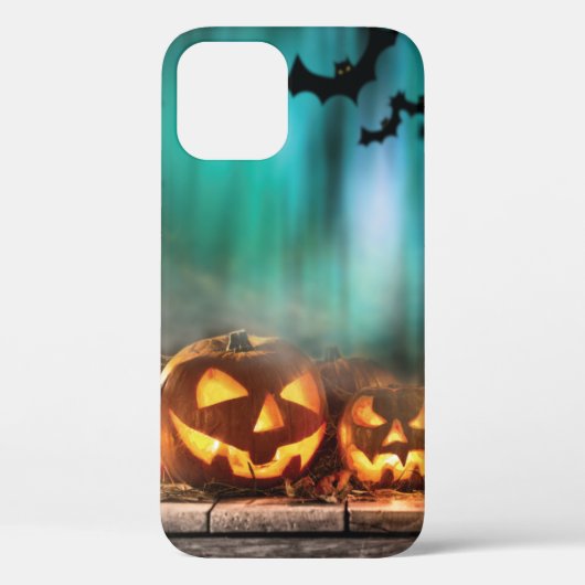 ハロウィーンのカボチャとこうもり Case-Mate iPhoneケース (裏面)