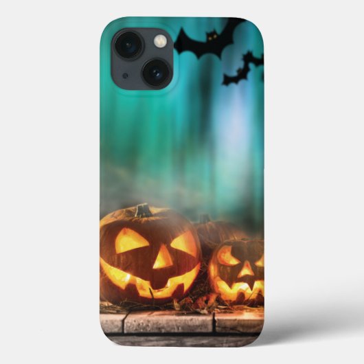 ハロウィーンのカボチャとこうもり Case-Mate iPhoneケース (裏面)