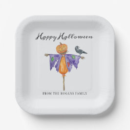 ハロウィーンのカボチャとカボチャ ペーパープレート