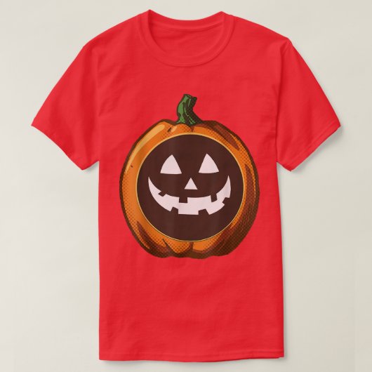 ハロウィーンのカボチャのちょうちんおもしろいハロウィーンパンプキン2022スミリ Tシャツ (デザイン正面)