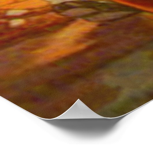 ハロウィーンのカボチャのちょうちんかぼちゃがアップルブラックキャットをボビング ポスター (角)