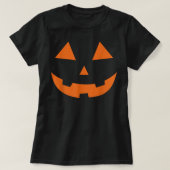 ハロウィーンのカボチャのちょうちんかぼちゃ顔簡単ハロウィーンの衣装 Tシャツ (デザイン正面)