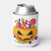 ハロウィーンのカボチャのちょうちんかぼちゃ 缶クーラー (缶正面)