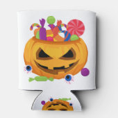 ハロウィーンのカボチャのちょうちんかぼちゃ 缶クーラー (裏面)