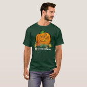 ハロウィーンのカボチャのちょうちんこれは私のコスチュームのダークティー Tシャツ (正面フル)