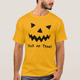 ハロウィーンのカボチャのちょうちんのワイシャツ Tシャツ