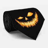 ハロウィーンのカボチャのちょうちんは直面します ネクタイ (ロール)