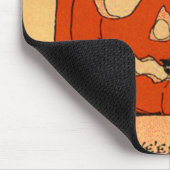 ハロウィーンのカボチャのちょうちんウィッチブラックキャットヴィンテージハロウィーン マウスパッド (コーナー)