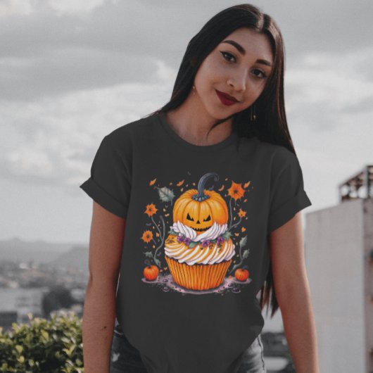 ハロウィーンのカボチャのちょうちんウォーターカラーカボチャ季節限定 Tシャツ