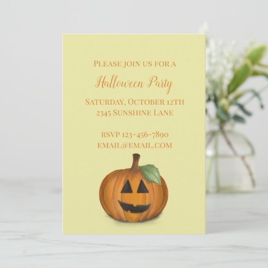 ハロウィーンのカボチャのちょうちんカボチャのパッチ発表 案内状 (スタンド正面)