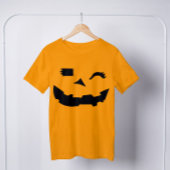 ハロウィーンのカボチャのちょうちんカボチャ顔オレンジハロウィーン Tシャツ