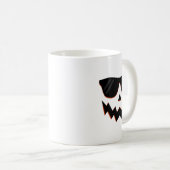 ハロウィーンのカボチャのちょうちんカボチャ顔ハローンコスチュームサンgl コーヒーマグカップ (正面右)