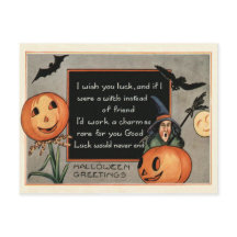 ハロウィーンのカボチャのちょうちんカボチャ魔女こうもりフクロウ