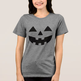 ハロウィーンのカボチャのちょうちんスマイルパンプキンハロウィーンTシャツ トライブレンドＴシャツ