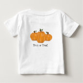 ハロウィーンのカボチャのちょうちんトドラーT ベビーTシャツ (裏面)