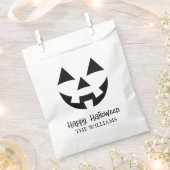 ハロウィーンのカボチャのちょうちんハッピーハローウィン姓 フェイバーバッグ (クリップ留めされた状態)
