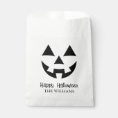 ハロウィーンのカボチャのちょうちんハッピーハローウィン姓 フェイバーバッグ (正面)